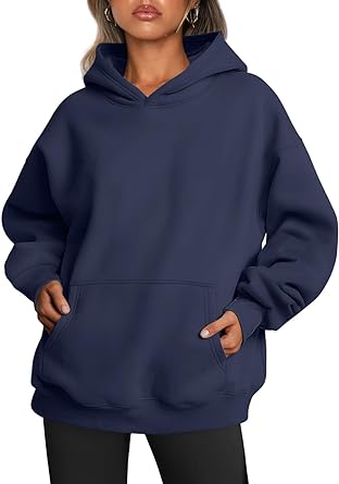 Women's Fleece Pullover Hoodie Navy